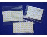 Gafas adhesivas Amarillo #5 estilo Mirabel sticker resinados6pz